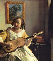 Девушка, играющая на гитаре (Ян Вермеер Делфтский)