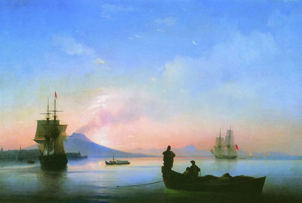 Неаполитанский залив утром. (Айвазовский И.К.)