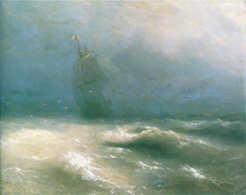Буря у берегов Ниццы - 1885 год