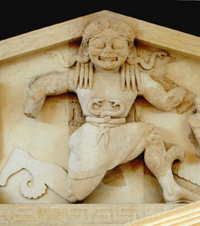 Медуза Горгона. Фронтон храма Артемиды с острова Корфу