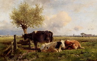Отдыхающие коровы (А. Мауве)
