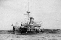 Броненосный корабль Чесма в Северной бухте Севастополя