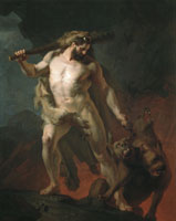 Геркулес выводит Цербера из преисподней