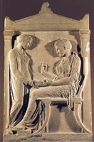 Надгробие Гегесо из Афин. Мрамор. Около 410 г. до н.э. Афины. Национальный музей