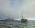 Захват пароходом "Россия" турецкого военного транспорта "Мессина" на Чёрном море 13 декабря 1877 года 1877.