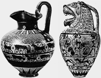 Коринфская керамика (около 600 г. до н.э.)