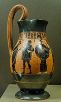 Ольпа. Аттическая чернофигурная вазопись. 550—530 гг. до н.э. Лувр