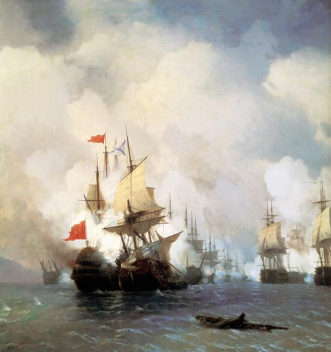 Бой в Хиосском проливе 24 июня 1770 года - 1848 год