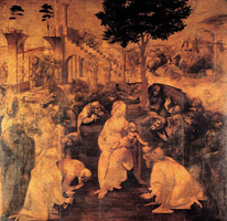 Поклонение волхвов (Леонардо да Винчи. 1481)