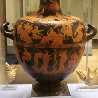 Амфора (Мидий. 420-400 гг. до н.э. Британский музей)