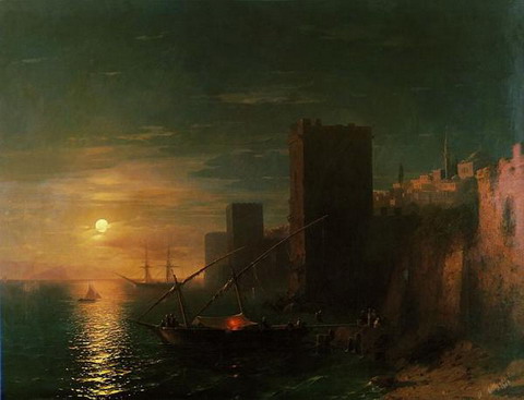 Лунная ночь в Константинополе - 1862 год